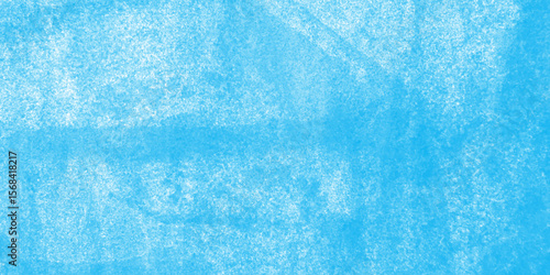 Modern blue powder style grunge textured abstract bright paper watercolor stain with hand paint background, texture for design distressed grunge smoky painted artistic watercolor cyan background.