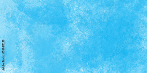Modern blue powder style grunge textured abstract bright paper watercolor stain with hand paint background, texture for design distressed grunge smoky painted artistic watercolor cyan background.