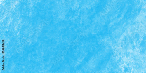 Modern blue powder style grunge textured abstract bright paper watercolor stain with hand paint background, texture for design distressed grunge smoky painted artistic watercolor cyan background.