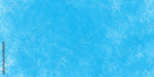 Modern blue powder style grunge textured abstract bright paper watercolor stain with hand paint background, texture for design distressed grunge smoky painted artistic watercolor cyan background.