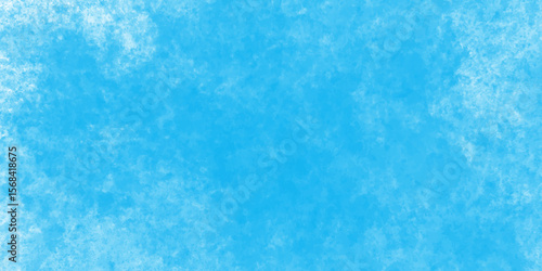 Modern blue powder style grunge textured abstract bright paper watercolor stain with hand paint background, texture for design distressed grunge smoky painted artistic watercolor cyan background.