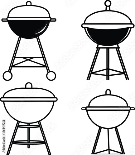 barbecue grill vector