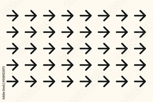 Black arrows pointing right direction graphic