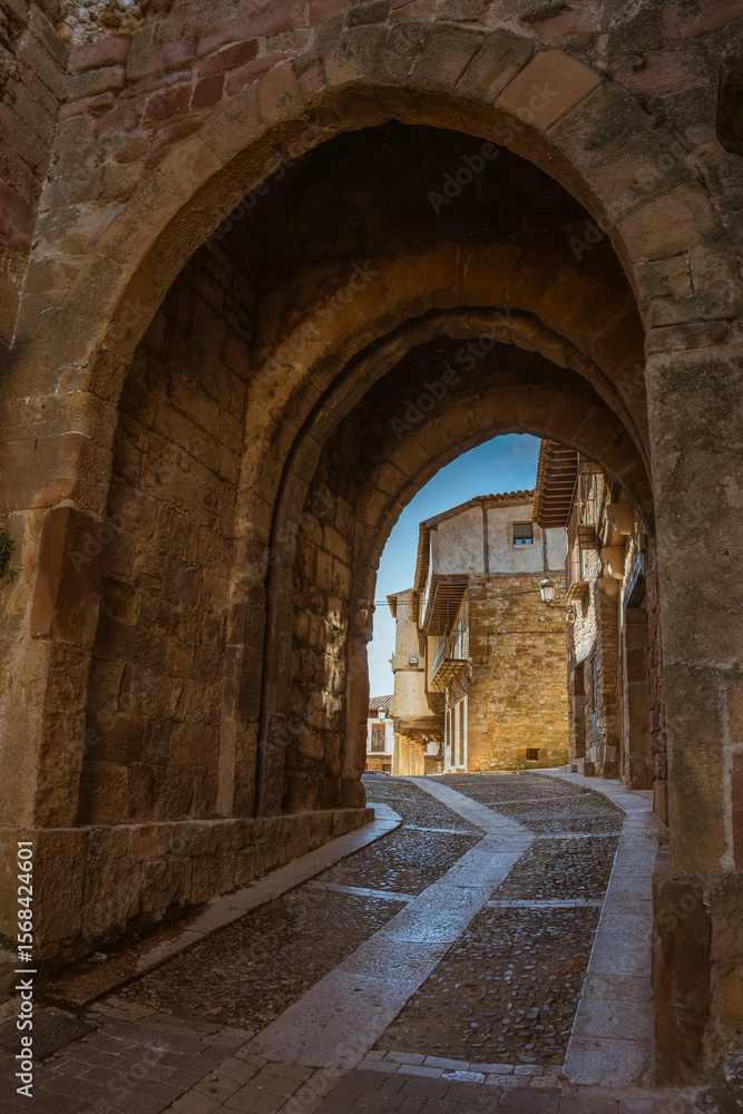 Fototapeta premium Atienza, Guadalajara, Spain. Street photoghraphy.