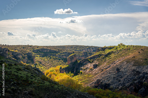 Landscape from Felix Rodriguez de la Fuente Viewing Point close to Sigüenza, Guadalajara, Spain