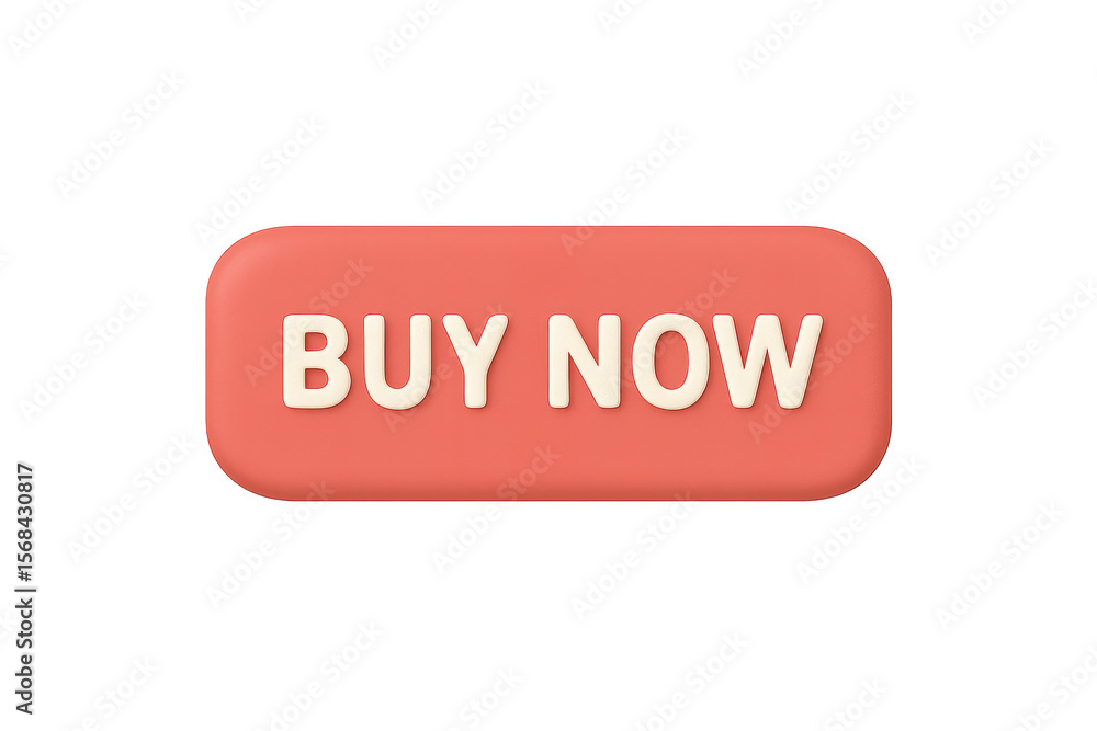 3D Icon of Buy Now Button, Modern E-Commerce User Interface for Shopping Apps 3D Icon of Buy Now Button, Modern E-Commerce User Interface for Shopping Apps
