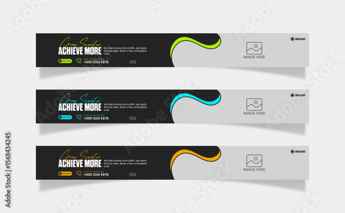 Leaderboard web banner design template