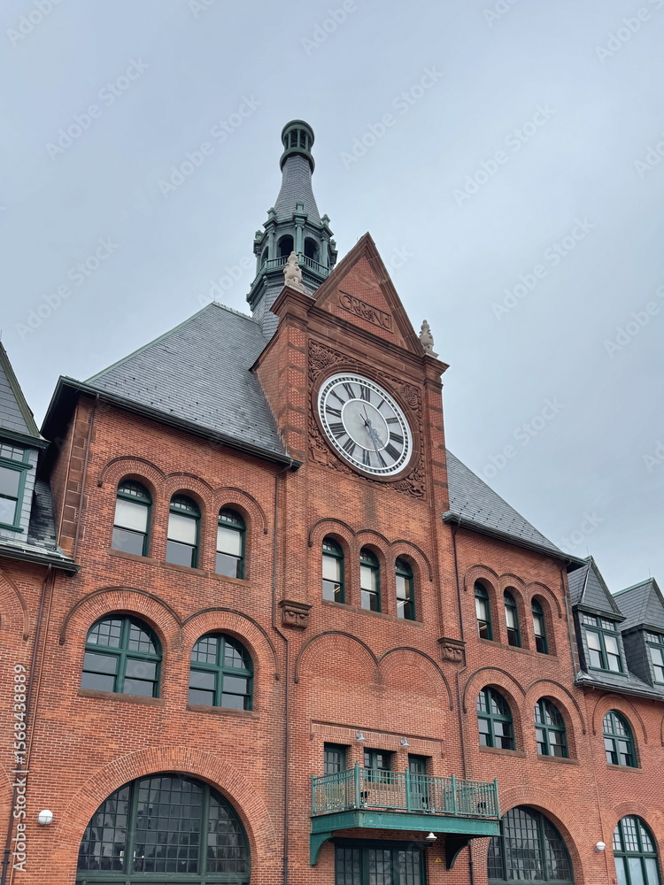 Obraz premium New Jersey Central Railroad Terminal Museum Building in City Liberty Park