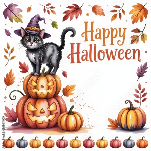 halloween background with pumpkin