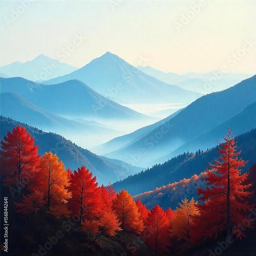 autumn in the mountains