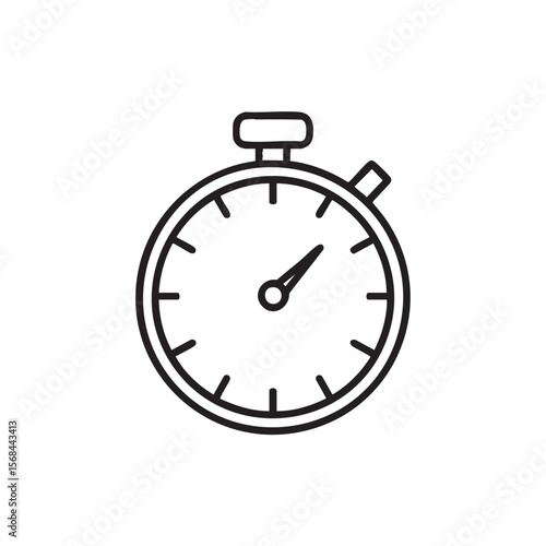 Timer concept for time management and efficiency in daily tasks