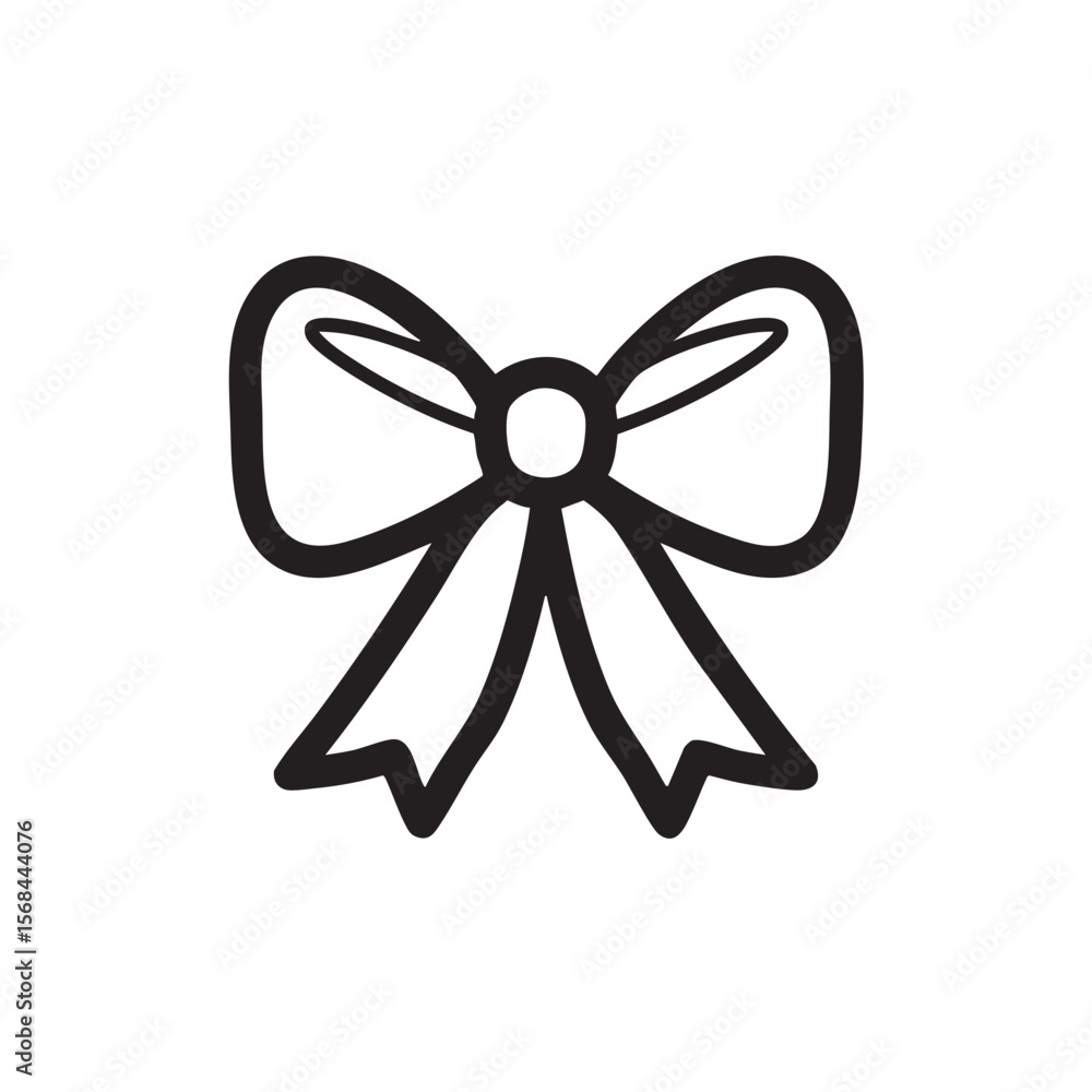 Elegant bow design for gift wrapping and celebration purposes Elegant bow design for gift wrapping and celebration purposes