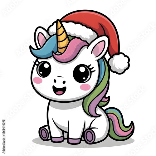 christmas reindeer with red ribbon