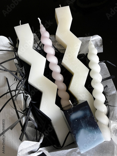 Tableau sur toile Assortment of Decorative and Unique Shaped Candles