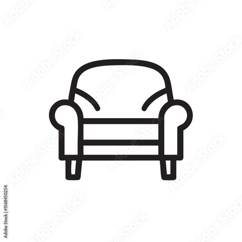 Modern comfortable chair design for interior decor and furnishing