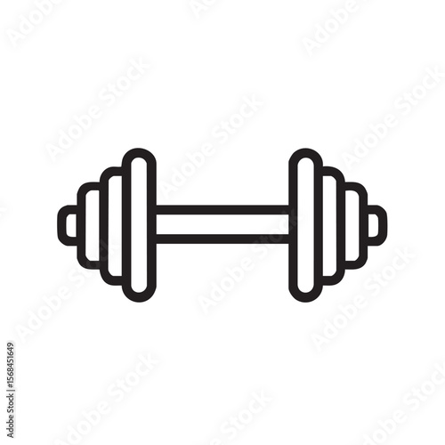 Classic dumbbell design for fitness and strength training