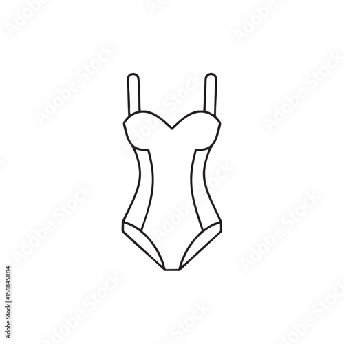 Stylish swimsuit design for summer beachwear and beach activities