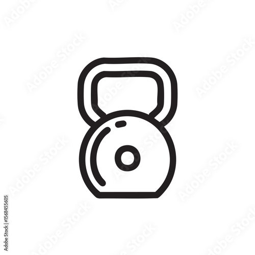 Kettlebell icon for strength training and fitness
