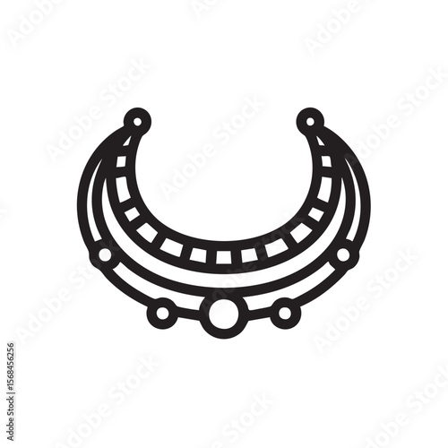 Elegant neckline design for fashionable jewelry applications