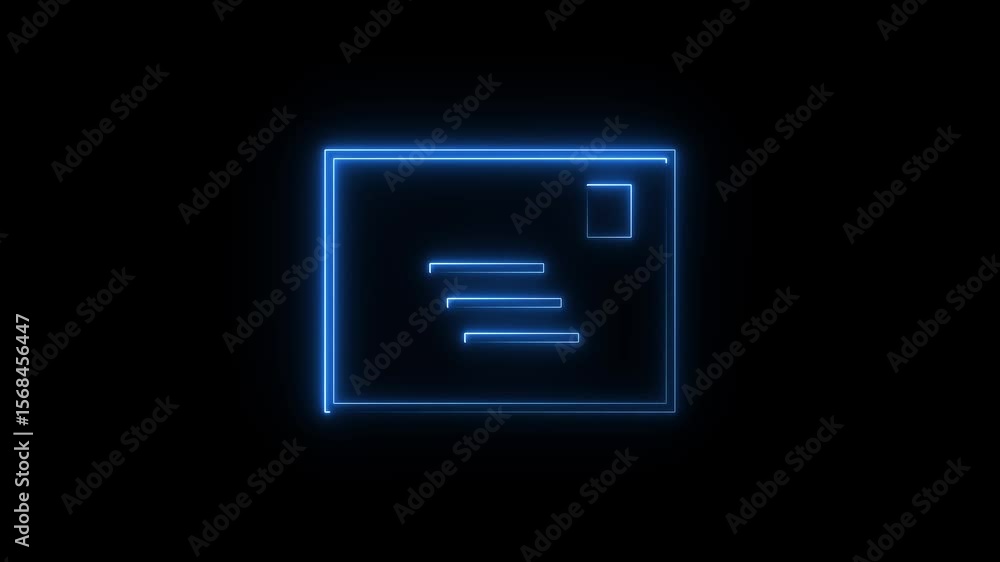 Checklist stamped envelope icon business concept video motion graphic on beautiful blue color animation. File document neon outline video player a on black background.
Checklist stamped envelope icon business concept video motion graphic on beautiful blue color animation. File document neon outline video player a on black background.