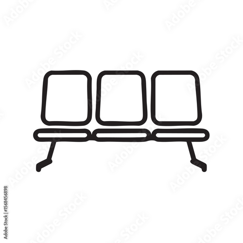 Modern seating design for waiting areas in public spaces