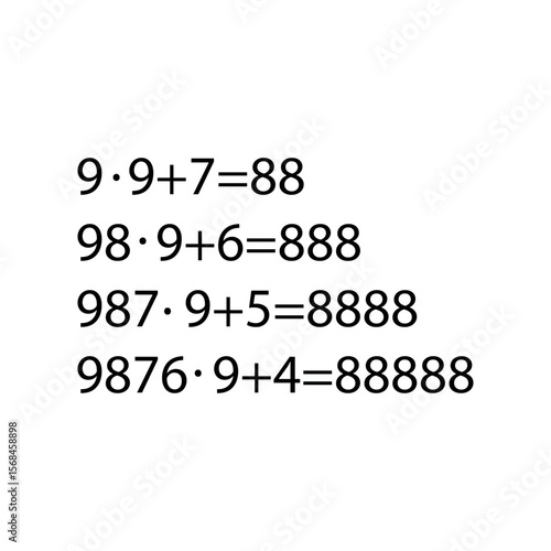 math calculations multiplying by nine