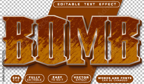  Bomb Explosion Blast Fire Danger Impact Editable Vector Text File