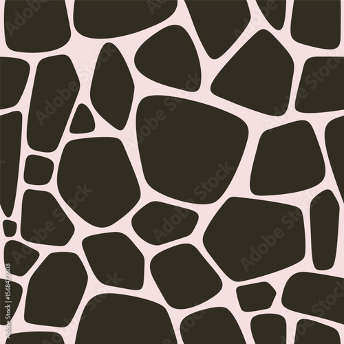 Giraffe animal skin seamless pattern