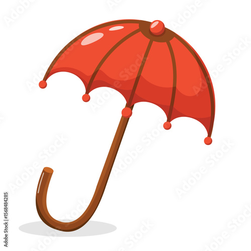 Umbrella. Rain protection on a white background. Flat-style design. For web design.