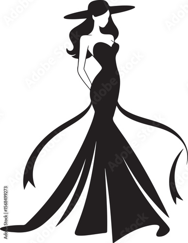 Fashionable Female Minimalist Illustration