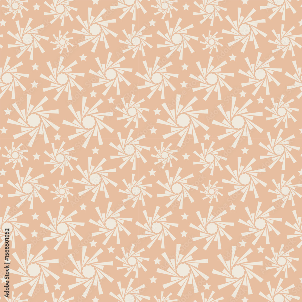 Fototapeta premium Twinkle stars seamless vector pattern