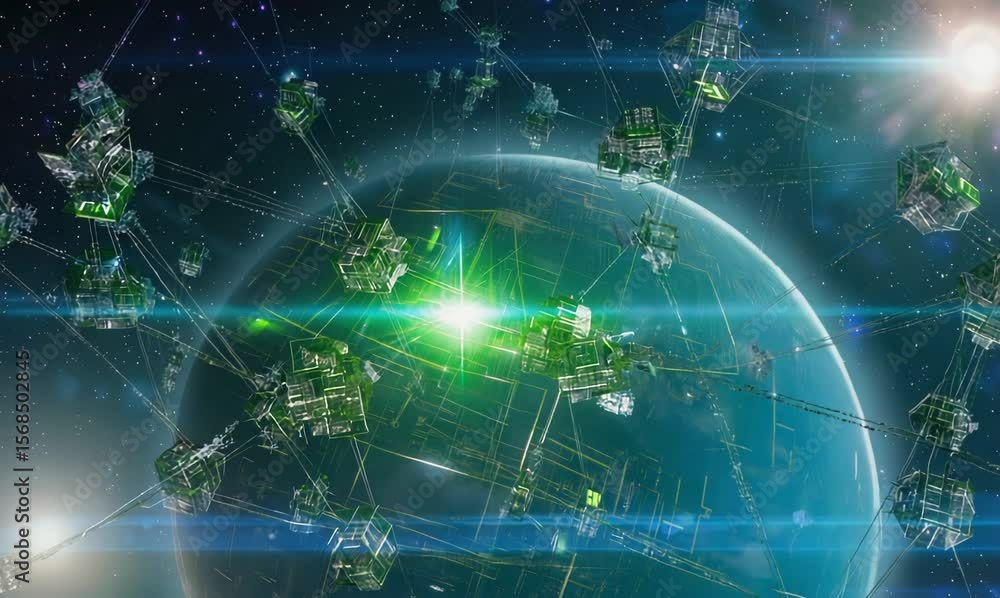 detailed journey into a digitally generated planet with plexus detailed journey into a digitally generated planet with plexus