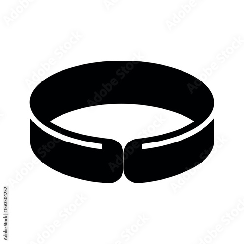Wristband Silhouette Vector Flat Design