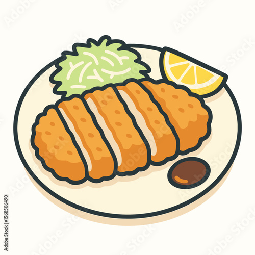 Crispy Chicken Cutlet with Sides