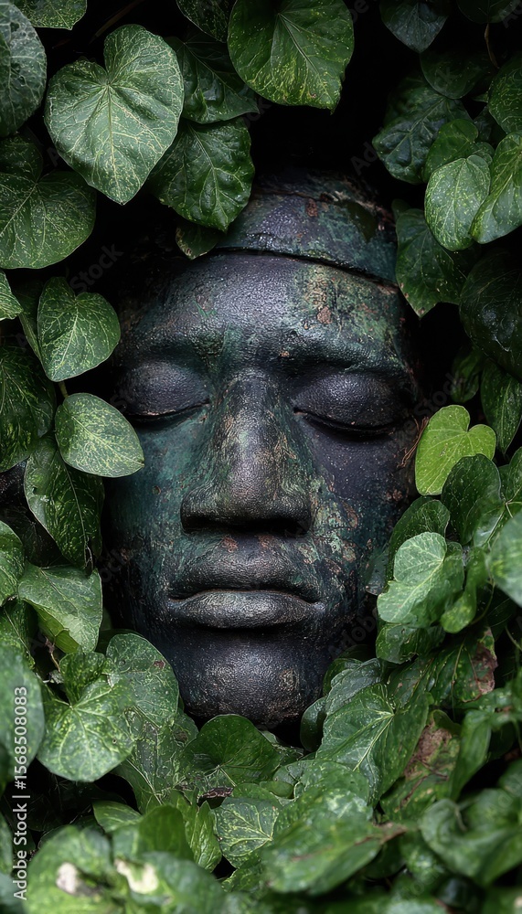 Obraz premium Peaceful face in nature.