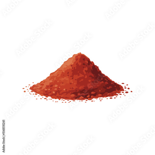 Pile of Red Chili Powder Spice