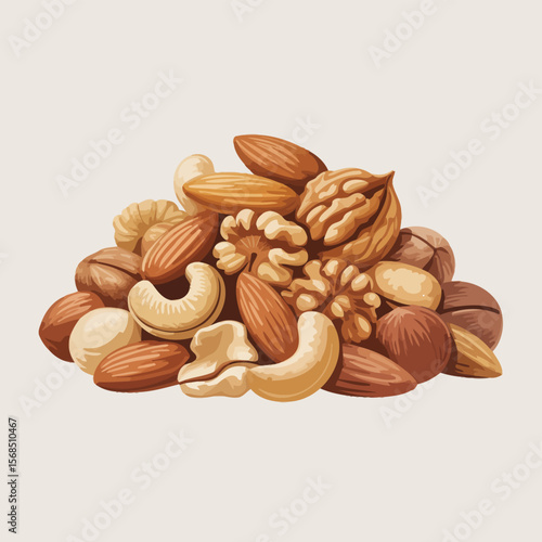 Assorted Nuts Graphic Design
