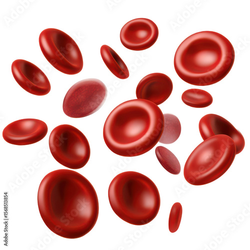 . Red blood cells. microscopic red blood cells or eryt subject