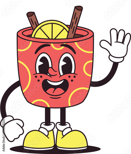 Mulled wine cup funky character