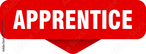 apprentice sticker. apprentice sign on transparent background