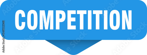 competition sticker. competition sign on transparent background