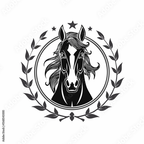 Knight Horse Vector. Knight Horse Logo Design Knight Horse Stock Vector.