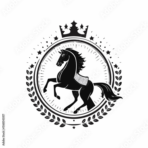 Knight Horse Vector. Knight Horse Logo Design Knight Horse Stock Vector.