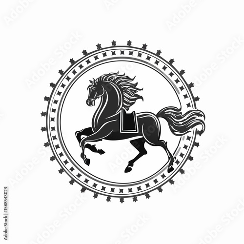 Knight Horse Vector. Knight Horse Logo Design Knight Horse Stock Vector.