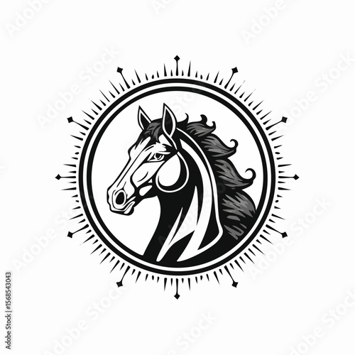 Knight Horse Vector. Knight Horse Logo Design Knight Horse Stock Vector.