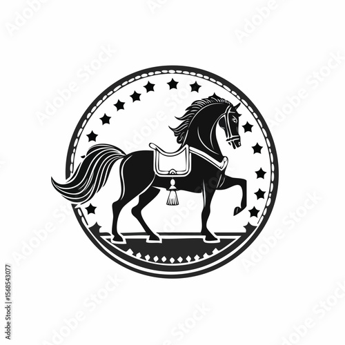 Knight Horse Vector. Knight Horse Logo Design Knight Horse Stock Vector.