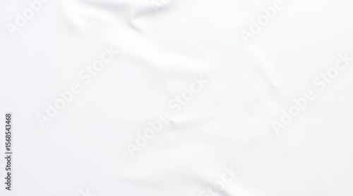 Crumpled polyethylene surface texture. Realistic wrinkled plastic material with glossy highlights and detailed fold