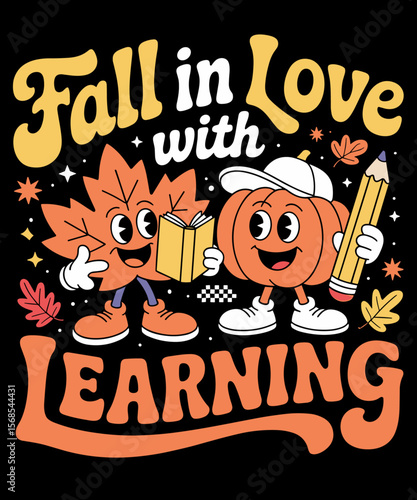 Fall in love with learning funny Pumkin lover