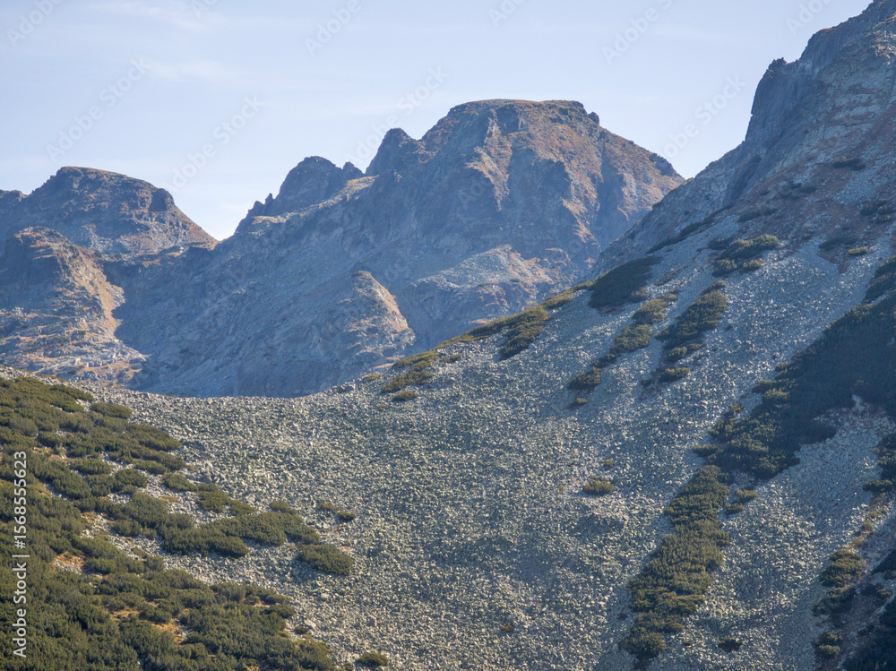 Fototapeta premium Landscape of Rila Mountain near Malyovitsa peak, Bulgaria