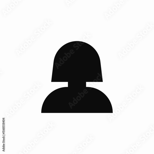 female user icon sign vector